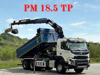 Ανατροπή + Γερανός Volvo 2019 FMX 410 * PM 18.5 TP + Τηλεχειριστήριο * 6x4
