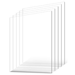 Φύλλα VEVOR PET/Plexiglass, πλαστικό φύλλο 5 συσκευασιών, 24 x 36 ιντσών πάχους 0,04 ιντσών, διαφανή, εύκαμπτα πλαστικά πάνελ για χειροτεχνία, ανταλλακτικό γυαλί κορνίζας, έργο προβολής DIY, Εύκολη κο