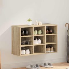 vidaXL Ντουλάπα Παπουτσιών με ράφι Δρύς Sonoma 77,5 x 30 x 51 εκ.