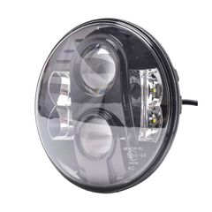 M-Tech - Στρογγυλό Φανάρι WHL102 BLACK 7'' με 8 Cree LED (XML-10W) 9-36V 6000-6500K σε Μαύρο Χρώμα - 1 τεμ. (WHL102/MT)