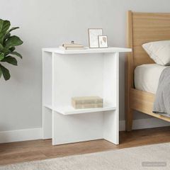 vidaXL Τραπεζάκι σαλονιού 2 pcs Λευκό 40 x 30 x 49 εκ.