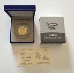 Γαλλία 2 Ευρώ 2009 10 χρόνια ΟΝΕ