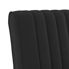 vidaXL Πολυθρόνα Μαύρη Βελούδινη-thumb-5