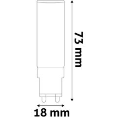 Avide LED 7W G9 220° Θερμό 3000K flat-thumb-1