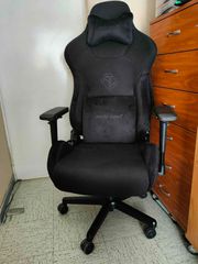 Anda Seat AD12XLLA T-Pro II Υφασμάτινη Καρέκλα Gaming με Ρυθμιζόμενα Μπράτσα Μαύρη