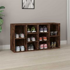 vidaXL Παπουτσοθήκη Καπνιστή Δρυς 103x30x55 εκ. Επεξεργασμένο Ξύλο