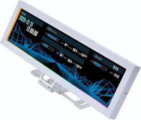 Lian Li 8.8" Universal Screen White - For Any PC - ARGB Frame - Display Panel - LCD Mini Monitor