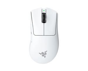 Razer DEATHADDER V4 PRO WHITE - 57g Wireless Gaming Mouse - Ergonomic - 120 Hours Battery - 45K DPI