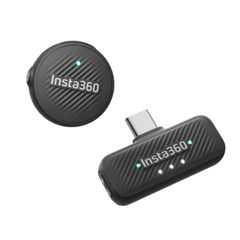 Insta360 Microphone Air (1 Transmitter, 1 Receiver) - 10H Battery, 300m range, built-in noise reduct