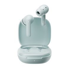 QCY Buds Misty Blue - Noise Reduction Clear Calls TWS Earbuds 35h, 10mm dynamic drivers