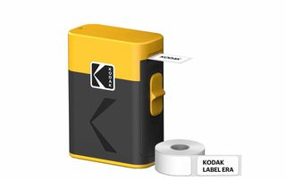 Kodak Label ERA M50 Label Maker Machine, Yellow (Label Printer with 1 Roll Sticker Label)
