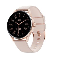 QCY Watch Elite S11 Pink Gold - Small metal 1,19" AMODEL Fashion BT Call IPX8 Waterproof 7Day always