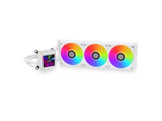 Lian Li Galahad II LCD 360 White - AIO GPU Liquid Cooler with ARGB Fans