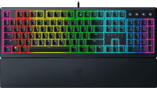 Razer ORNATA V3 Gaming Keyboard - Low Profile Mecha-Membrane Switches - Spill Resist - RGB - GR
