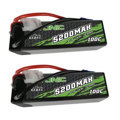 2 × Ovonic Rebel 4S Lipo Battery 5200mAh 100C 14.8V Hardcase EC5 Plug for 1/8 Buggy Outcast Kraton 8S RC CAR
