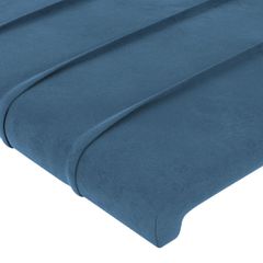vidaXL Κεφαλάρι με Πτερύγια Σκούρο Μπλε 93x23x78/88 εκ. Βελούδινο-thumb-4