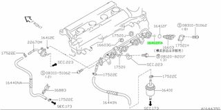 ORING ΣΤΕΓΑΝΟΠΟΙΗΣΗΣ ΜΠΕΚ ΚΑΥΣΙΜΟΥ NISSAN 1661841B10
