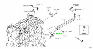 ORING ΣΤΕΓΑΝΟΠΟΙΗΣΗΣ ΜΠΕΚ ΚΑΥΣΙΜΟΥ NISSAN 166185L300