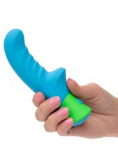 CalExotics Ridged-G Vibrator Blue-thumb-3