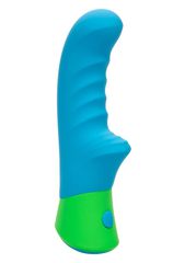 CalExotics Ridged-G Vibrator Blue-thumb-2