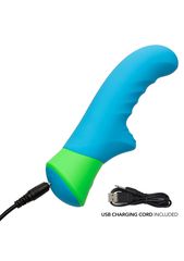 CalExotics Ridged-G Vibrator Blue-thumb-4