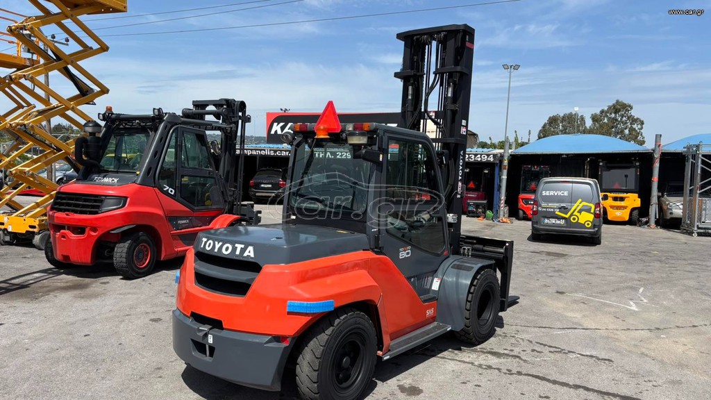 Toyota 2016 8FD80 8000KG πλάγια υδραυλικές περόνες