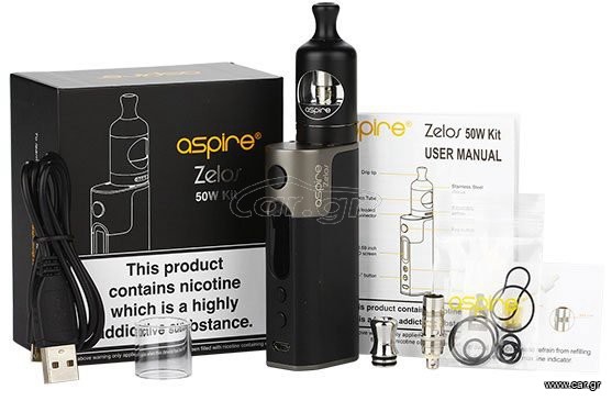 ASPIRE ZELOS 50 WATT KIT BLACK