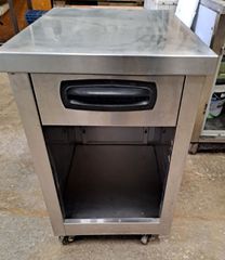 Ερμαριο ανοικτο με συρταρι 50x70x87 ανοξειδωτο μεταχειρισμενο