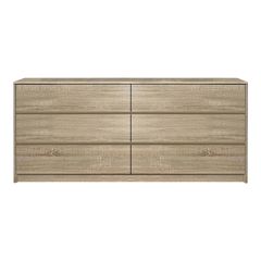 Συρταριέρα Kuanger pakoworld mdf σε φυσική απόχρωση 120x40x70εκ