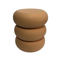 Βοηθητικό τραπέζι Zoubi pakoworld MGO terracotta Φ35x43εκ