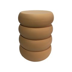 Βοηθητικό τραπέζι Venezia pakoworld MGO terracotta Φ35x46εκ