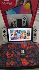 Nintendo Switch OLED άσπρο -ΑΡΙΣΤΟ- με CFW & Kingston 64GB microSD (τσιπαρισμένο)