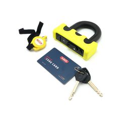 Abus Granit Power XS 67 Κλειδαριά Δισκόφρενου Μοτοσυκλέτας με Διάμετρο Πείρου 14mm Κίτρινο Χρώμα