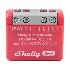 Shelly 1PM Mini Gen4 ελεγκτής Zigbee / ύλη