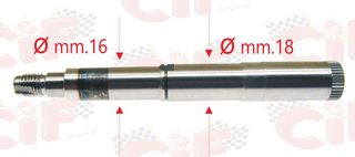 Αξονας εμπρός τροχού για Vespa P125X-P150X-P200E (1η σειρά εώς 1983)