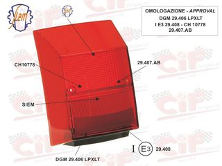 Κρύσταλλο πίσω φαναριού SIEM για Vespa PK 125-PK 80-100-125/S- AUTOMATICA