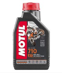 Λάδι μίξης 2Τ 100% συνθετικό Motul 710 (1lit) για όλα τα μοντέλα Vespa & Lambretta