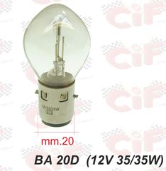 Λάμπα BA 20D 12V 35/35W για εμπρόσθιο φανάρι Vespa 12v