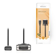 Nedis 233-1030 Cable DVI-D male - HDMI male 2m Μαύρο (CCGB34800BK20)