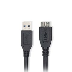 Nedis 233-2517 USB 2.0 Cable USB-A male - micro USB-B male Μαύρο 1m CCGL61500BK10