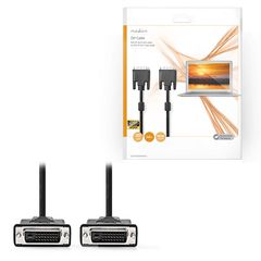 Nedis 233-2162 Cable DVI-D male - DVI-D male 3m Μαύρο (CCGP32001BK30)