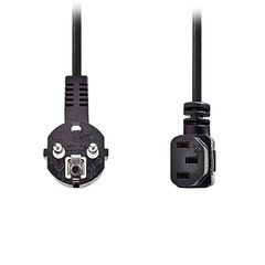Nedis 233-2740 Schuko - IEC 320 Cable 5m Μαύρο CEGL10020BK50