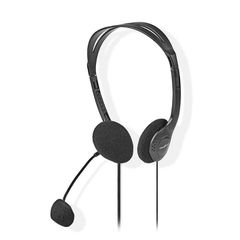 Nedis 233-1551 On Ear Multimedia Ακουστικά με μικρόφωνο και σύνδεση 3.5mm Jack CHST100BK