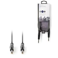 Nedis 233-2006 Cable 6.3mm male - 6.3mm male 1.5m Μαύρο (COTH23000GY15)