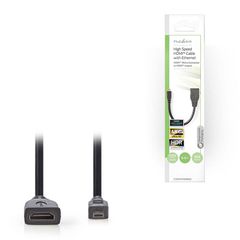 Nedis 233-0190 HDMI 1.4 Cable HDMI female - micro HDMI male 0.2m Μαύρο