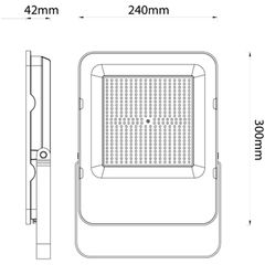 Avide LED Προβολέας SMD Industrial 150W Λευκό 4000K 160lm/W-thumb-1