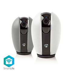 Nedis WIFICI21CGY IP Κάμερα Παρακολούθησης Wi-Fi Full HD 1080p με Αμφίδρομη Επικοινωνία και Φακό 4mm (2 Εναλλάξιμα Καλύμματα)
