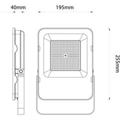 Avide LED Προβολέας SMD Industrial 100W Λευκό 4000K 160lm/W-thumb-1