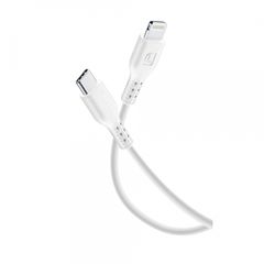 CELLULAR LINE 347863 USB Καλώδιο Συγχρονισμού και Φόρτισης Type-C/Lightning (2m) Λευκό
