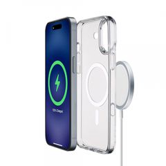CELLULAR LINE 482700 Μαγνητική Θήκη Κινητού για Magsafe Φορτιστή iPhone 16 Διαφανής